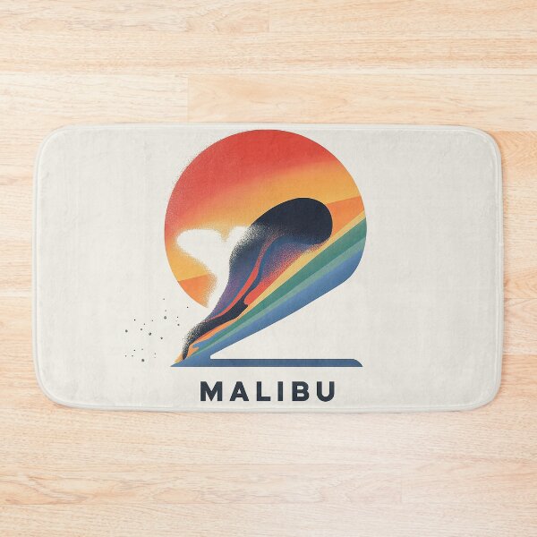 Item preview, Vibrant Malibu Sunset with Abstract Surf Art designed and sold by Retro Travel Design.