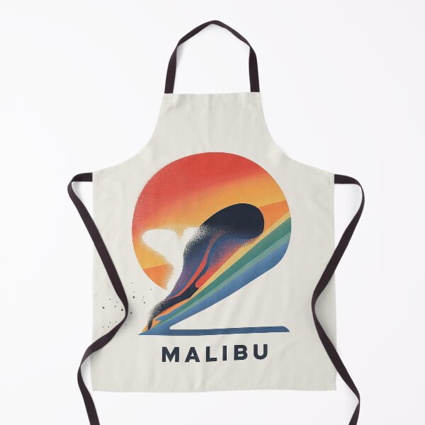 Item preview, Vibrant Malibu Sunset with Abstract Surf Art designed and sold by Retro Travel Design.