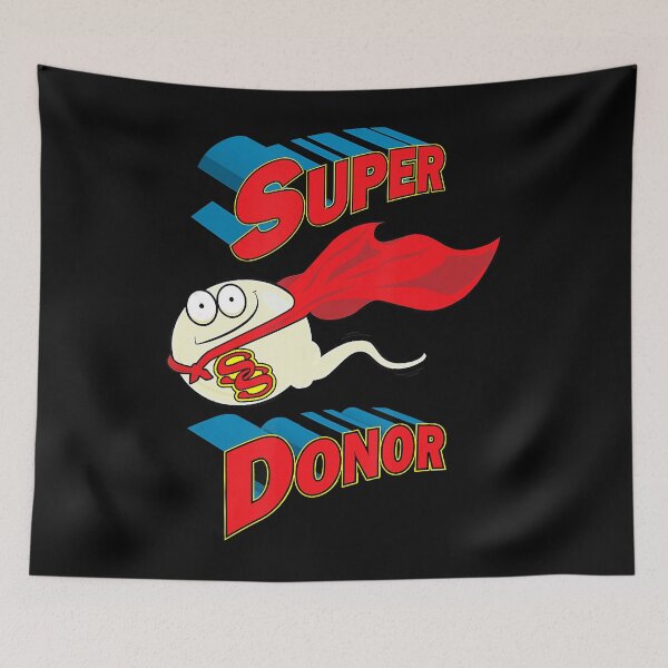 Item preview, Camiseta divertida del Día del Padre con el mensaje "Super Donor Sperm Donor" designed and sold by samishoops.