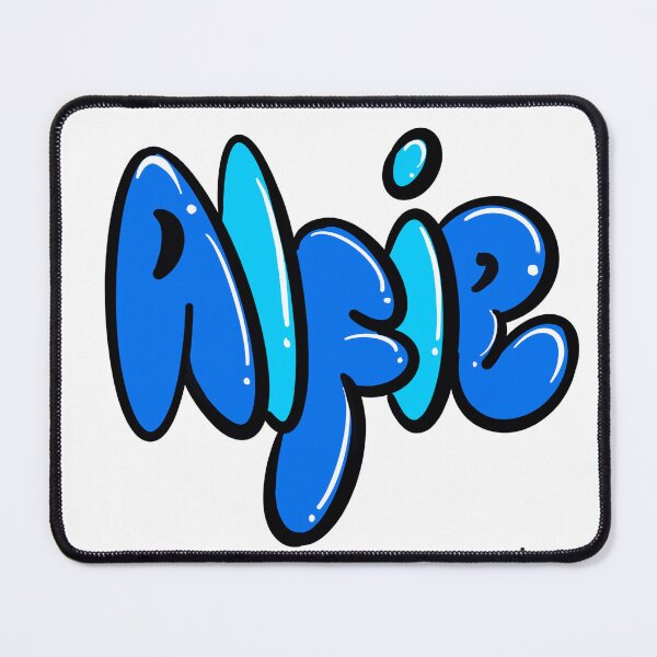 Item preview, Alfie name in blue Top 10 best personalized gifts boys and men personalised Graffiti name Alfie designed and sold by Artonmytee.
