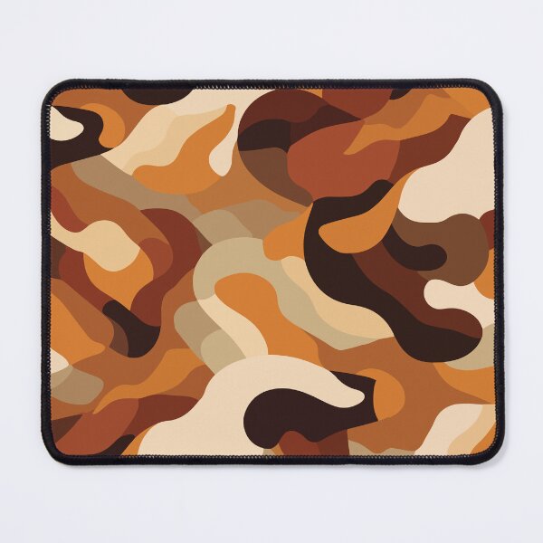 Item preview, A camouflage pattern Design with warm, rich tones like chocolate brown, caramel, and ochre designed and sold by HEMRO.