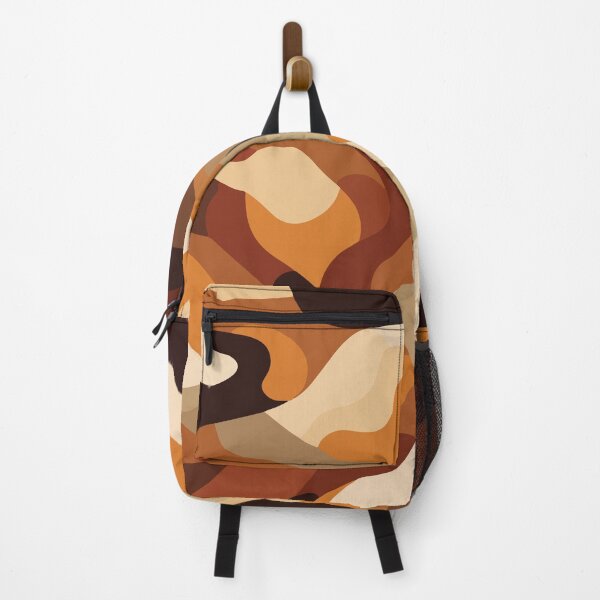 Item preview, A camouflage pattern Design with warm, rich tones like chocolate brown, caramel, and ochre designed and sold by HEMRO.