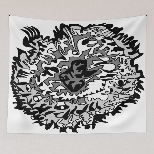 Item preview, Contortion - Grayscale designed and sold by ZikuPrints.