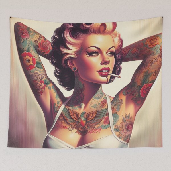 Item preview, Vintage Hot Girl designed and sold by PulpVintage.