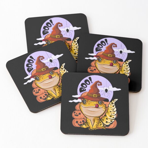Item preview, Happy Halloween Leopard Gecko Design designed and sold by BeataY6Art.