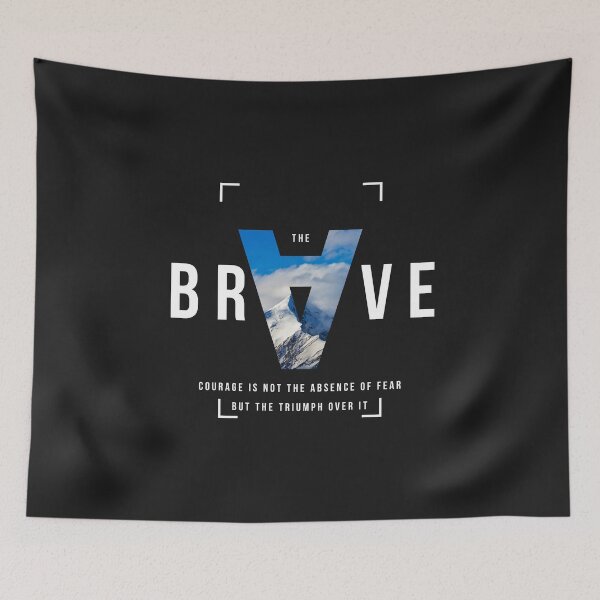 Item preview, BRAVE - Triumph Over Fear Mountain Design designed and sold by spywareline.
