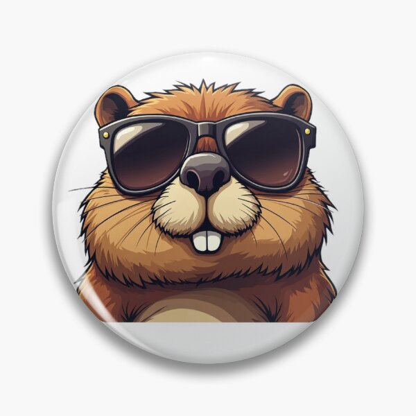 Item preview, Beaver wearing sunglasses cool vintage designed and sold by jnhayes13.