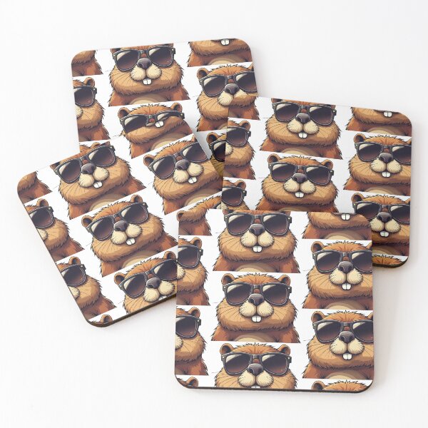 Item preview, Beaver wearing sunglasses cool vintage designed and sold by jnhayes13.