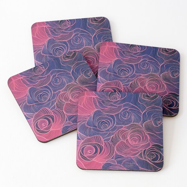 Item preview, Pretty abstract flowers pattern designed and sold by SmileshareShop.
