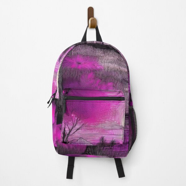 Item preview, Mysterious Pumpkin Garden- magenta designed and sold by My-fake-places.