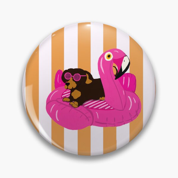Item preview, Floating flamingo's designed and sold by diddlysquatsart.