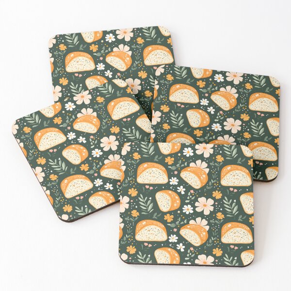 Item preview, Sourdough Bread Seamless Floral Pattern designed and sold by palaco210.