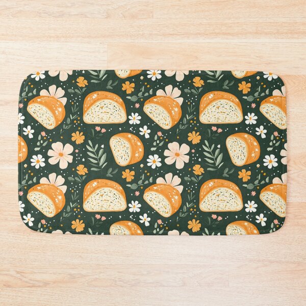 Item preview, Sourdough Bread Seamless Floral Pattern designed and sold by palaco210.