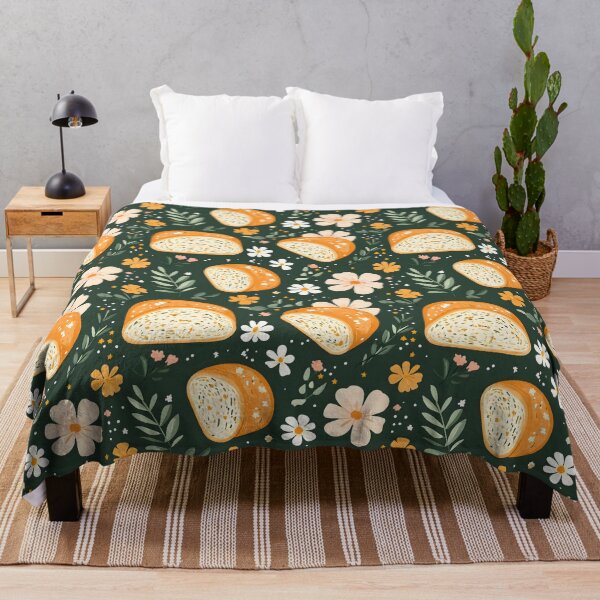 Item preview, Sourdough Bread Seamless Floral Pattern designed and sold by palaco210.