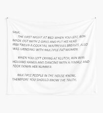 Sammi Sweetheart The Note Wall Tapestry