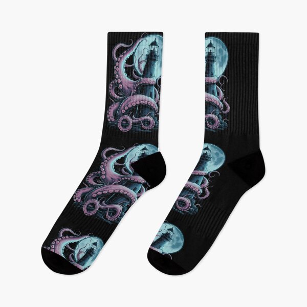 Item preview, Octopus Embracing the Lighthouse designed and sold by DreamVibeShirt.