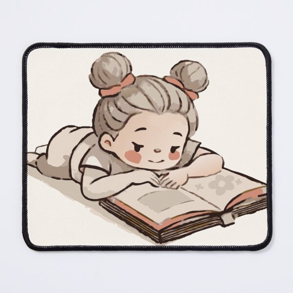 Item preview, Girl reading a book designed and sold by ChromaStyle.