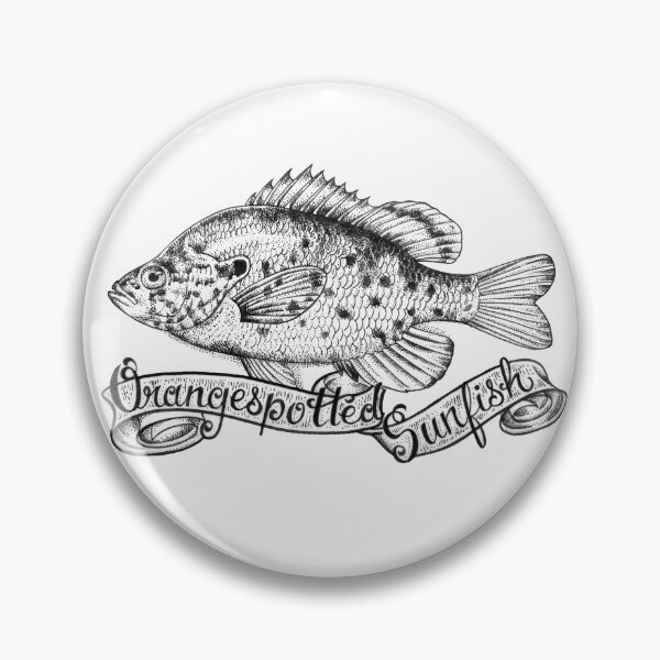 Item preview, Orangespotted Sunfish (Lepomis humilis) designed and sold by UnderfootStudio.