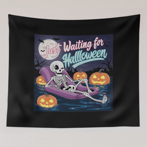 Item preview,  Skeleton Spooky Halloween Pumpkin party horror lover scary designed and sold by BHMARTS.