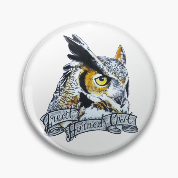 Item preview, Great Horned Owl (Bubo virginianus) designed and sold by UnderfootStudio.