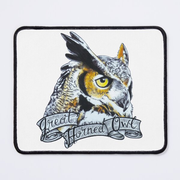 Item preview, Great Horned Owl (Bubo virginianus) designed and sold by UnderfootStudio.