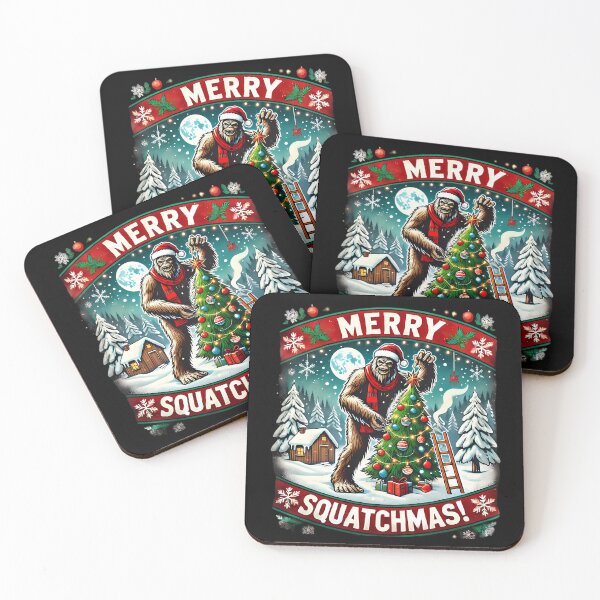 Item preview, Merry Squatchmas Delight. designed and sold by Linework Studio.
