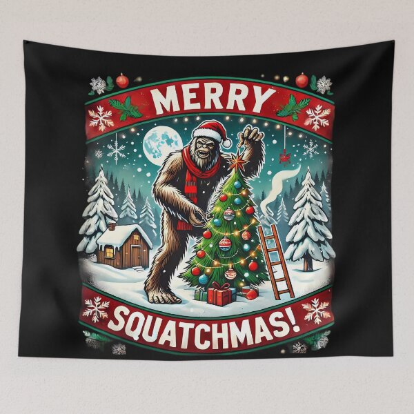 Item preview, Merry Squatchmas Delight. designed and sold by Linework Studio.