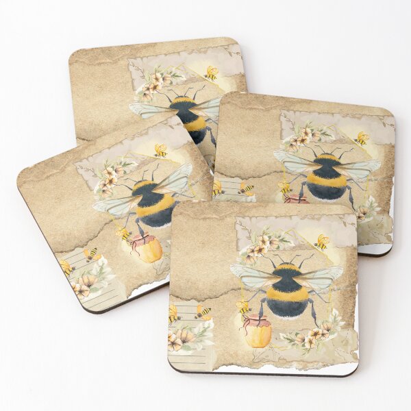 Item preview, Vintage Bee Old Paper Nature Print designed and sold by Tammy Marie Russell.