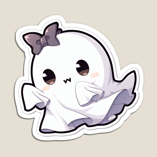 Item preview, Happy Ghost with Bow designed and sold by Golden-Pepin.