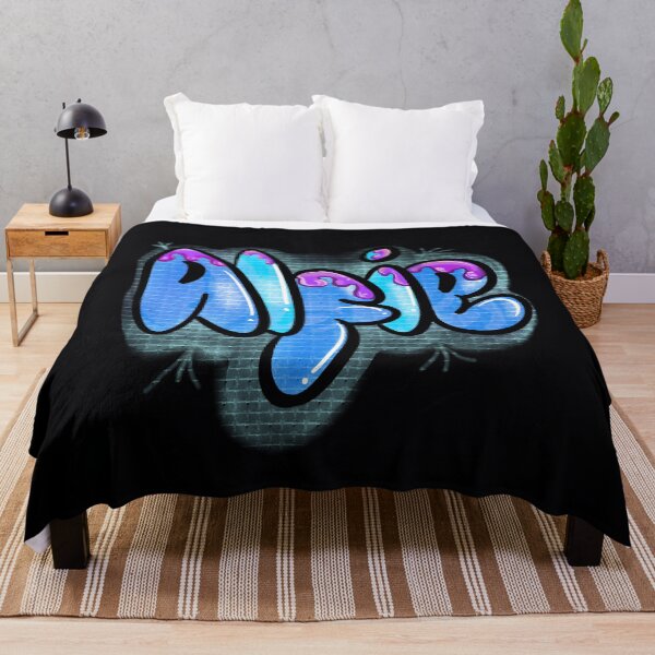 Item preview, Alfie name in blue and purple pattern Top 10 best personalized gifts boys and men  personalised Graffiti name Alfie designed and sold by Artonmytee.