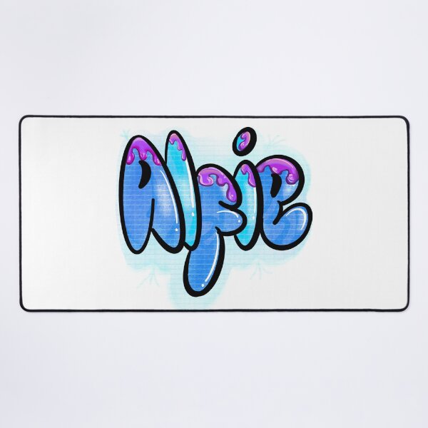 Item preview, Alfie name in blue and purple pattern Top 10 best personalized gifts boys and men personalised Graffiti name Alfie designed and sold by Artonmytee.