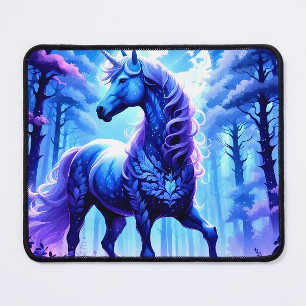 Item preview, Moonlit Unicorn in a Forest designed and sold by koreatvtea.