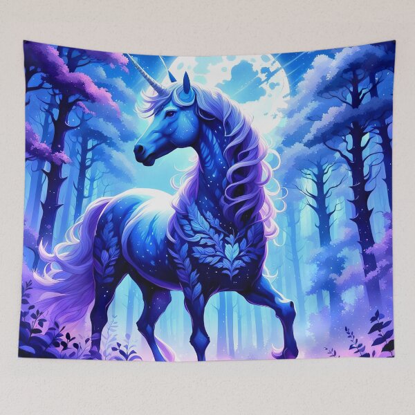 Item preview, Moonlit Unicorn in a Forest designed and sold by koreatvtea.