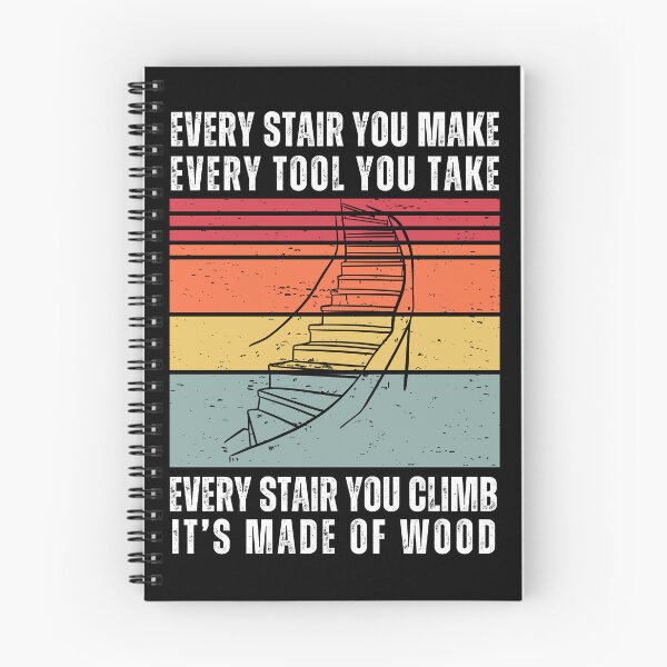 Item preview, Every Stair You Make Funny Woodworking designed and sold by woodieArt.