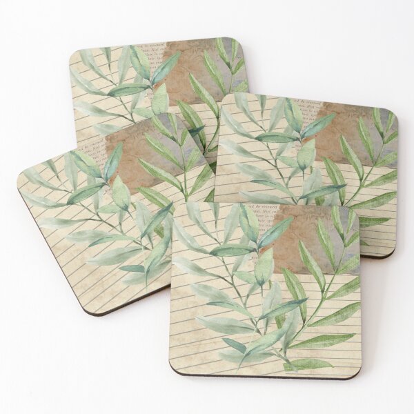 Artikelvorschau, Vintage Blatt Altes Papier Botanischer Naturdruck entworfen und verkauft von Tammy Marie Russell.