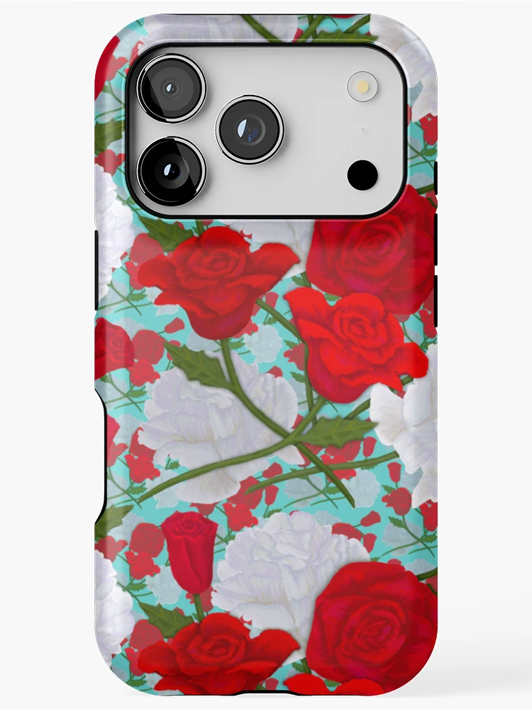 Thumbnail 1 of 4, iPhone Case, Busy Roses designed and sold by AmberAzbell.