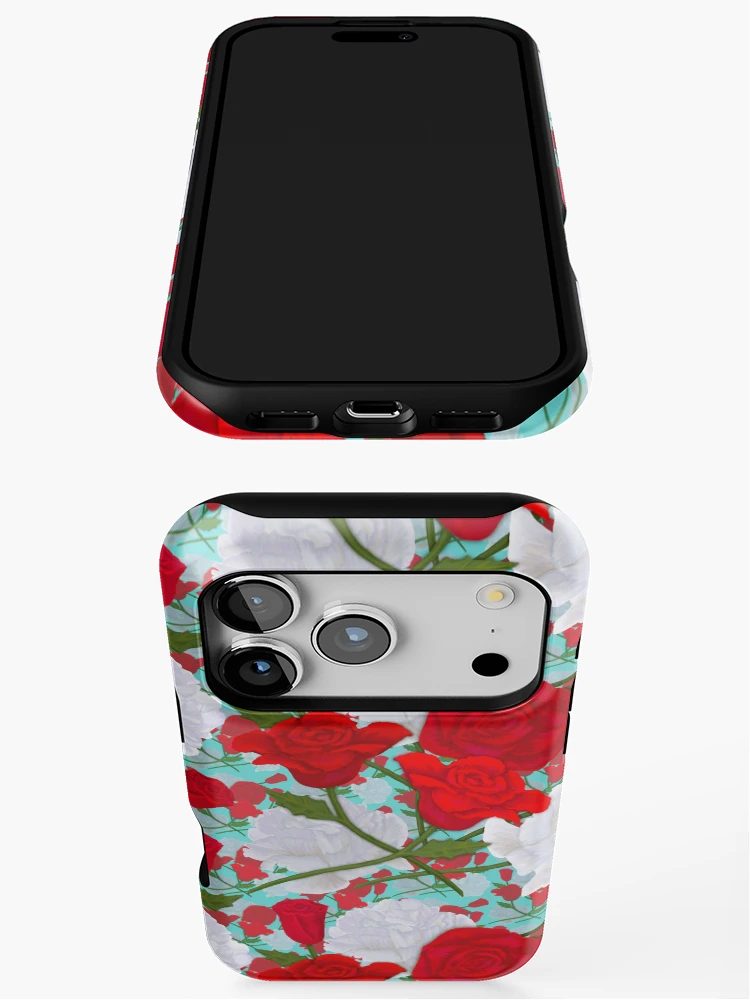 Thumbnail 3 of 4, iPhone Case, Busy Roses designed and sold by AmberAzbell.