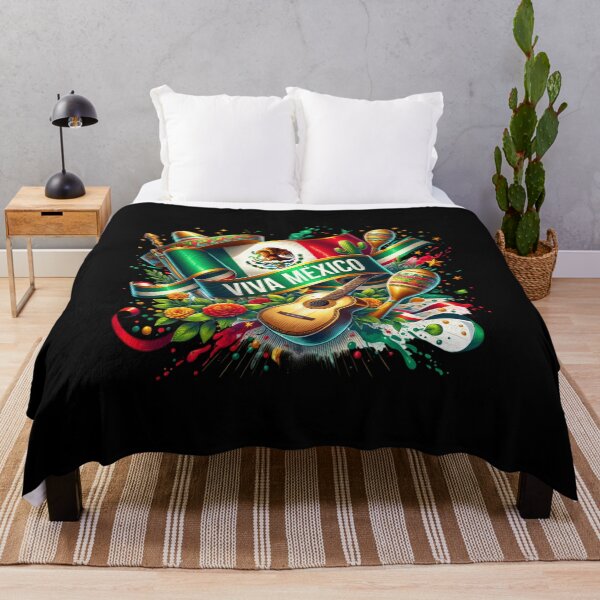 Item preview, Viva México – Festive Mexican Independence Day Art with Flag and Traditions designed and sold by artedigital99.