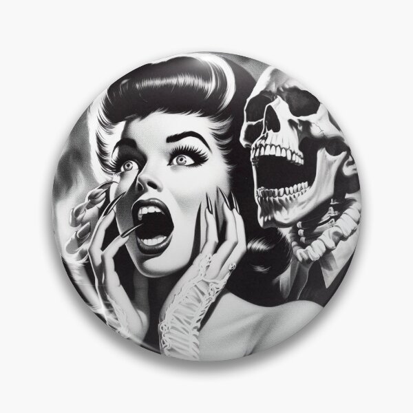 Item preview, Retro Horror Girl designed and sold by PulpVintage.