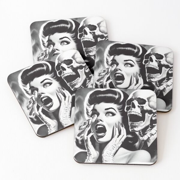 Item preview, Retro Horror Girl designed and sold by PulpVintage.