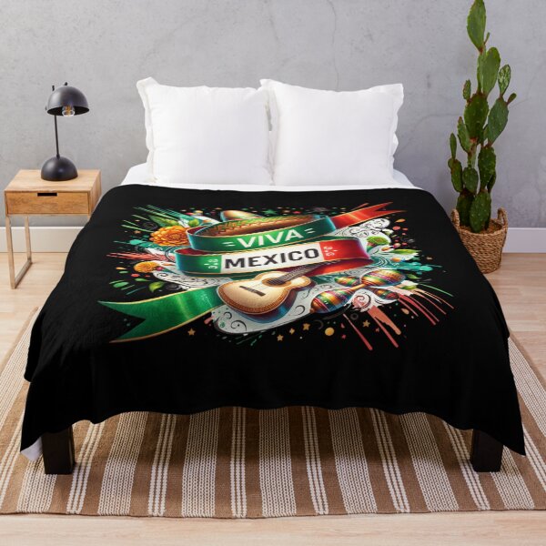 Item preview, Viva Mexico – Festive Mexican Independence Day Art with Flag and Traditions designed and sold by artedigital99.