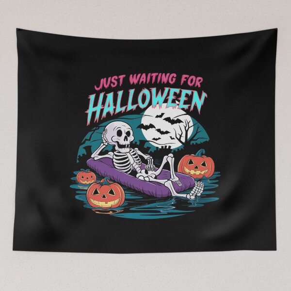 Item preview, funny Skeleton Spooky Halloween Pumpkin party horror lovers scary face designed and sold by BHMARTS.