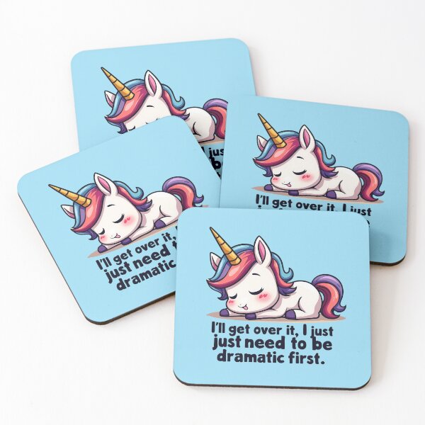Item preview,  Dramatic Unicorn - I’ll Get Over It, Just Let Me Be Dramatic First! designed and sold by Moad Fahim.