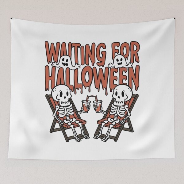 Item preview, funny Skeleton Spooky Halloween Pumpkin party horror lovers scary face designed and sold by BHMARTS.