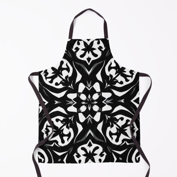 Item preview, Elegant Black and White Kaleidoscope Pattern designed and sold by CanvasWhimsy.