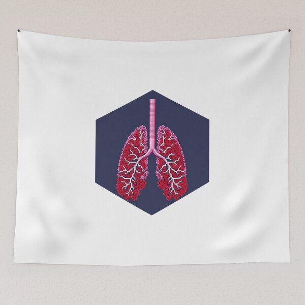Item preview, Human Lungs Pixel Art designed and sold by AbsoluteA.