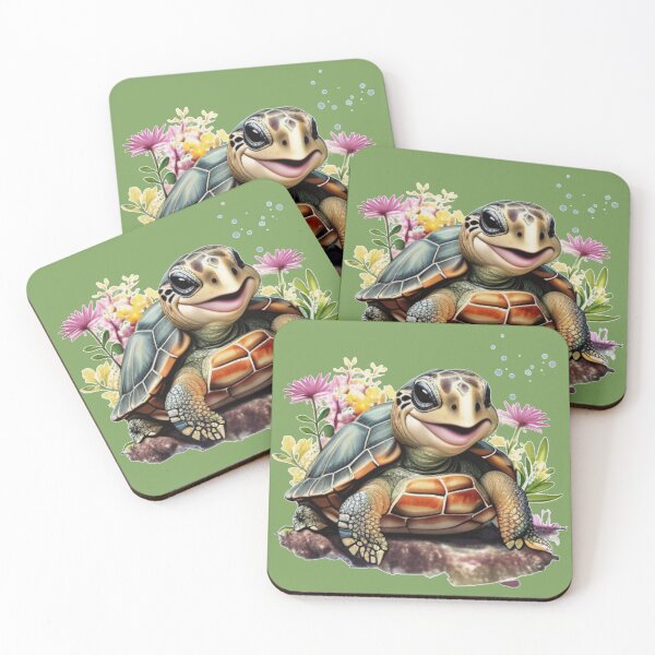 Item preview, Smiling Turtle designed and sold by ThoughtTangents.