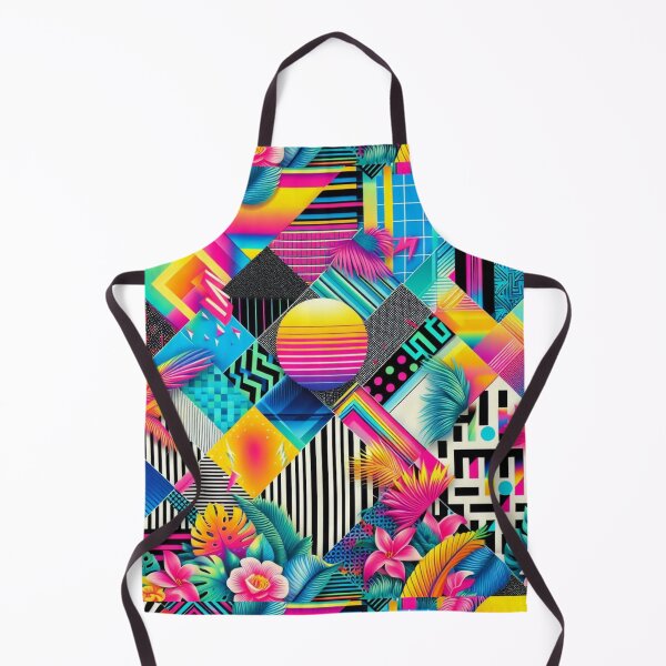 Item preview, Vivid Vibes: 80’s Jams Shorts Inspired Art | Retro Colorful Pattern for Gen X & Stationery Lovers designed and sold by litchick1977.