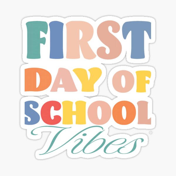Item preview, First Day of School Vibes  designed and sold by Pixel-Lair.