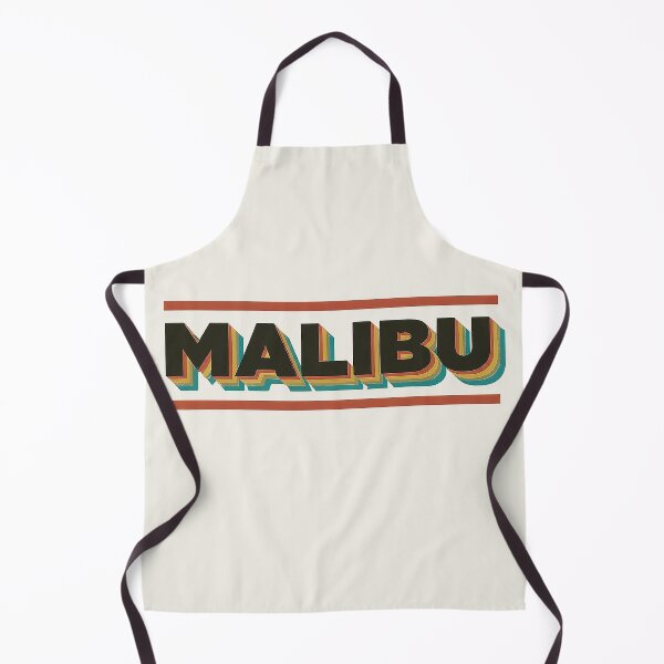 Item preview, Retro Malibu Rainbow Typography Design designed and sold by Retro Travel Design.